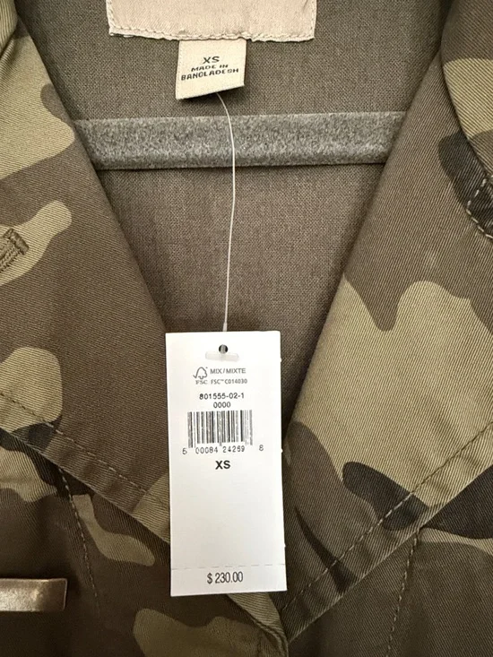 Banana Republic Women's Camouflage Utility Jacket - Olive & Khaki - Picture 2 of 6